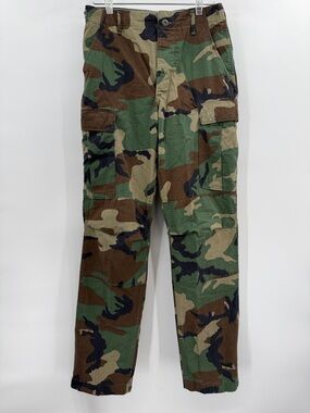 Classic Woodland Camo Cargo Pants 30x32.5” Military Issue